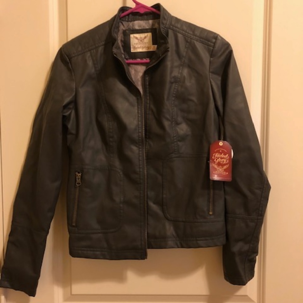 Faded Glory Women's Faux Leather Jacket